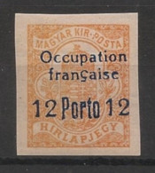 HONGRIE / ARAD - 1919 - Taxe TT N°YT. 1 - 12 Sur 2fi Orange - Neuf Luxe ** / MNH / Postfrisch - Neufs