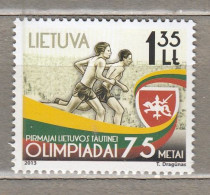 LITHUANIA 2013 National Olympic Games  MNH(**) Mi 1139 #Lt838 - Lituanie