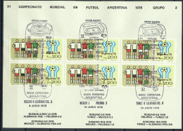 Argentina 1978 Football Soccer World Cup Commemorative Print With Group 2 Results - 1978 – Argentine