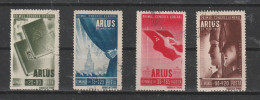 1945 - Le Premier Congrès De L'ARLUS Mi No 855/858 - Usati