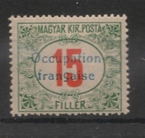 HONGRIE / ARAD - 1919 - Taxe TT N°YT. 9 - 15fi Vert Et Rouge - Neuf Luxe ** / MNH - Neufs