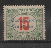 HONGRIE / ARAD - 1919 - Taxe TT N°YT. 9 - 15fi Vert Et Rouge - Neuf Luxe ** / MNH - Nuevos