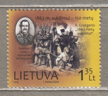 LITHUANIA 2013 Uprising 1863  MNH(**) Mi 1129 #Lt842 - Lituania