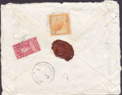 Belgian Congo BASOKO 31.12.1928 Sealed Cover Brief Lettre (Backside ONLY!) Via LEOPOLDVILLE Stanley & Ubangi-Häuptling - Cartas & Documentos