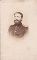 WESEL - Photo Originale CDV 1870/80 - G.V.BACH Capitaine D'Artillerie 7ème Corps En Garnison à Wesel (Allemagne) - Krieg, Militär