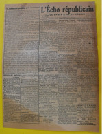 Journal L'Echo Républicain De Sablé N° 21 Du 27 Janvier 1945. Guerre Déportés Prisonniers Ardennes - Other & Unclassified