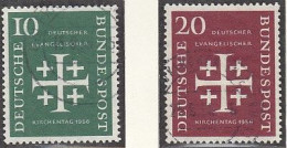 BRD  235-236, Gestempelt, Deutscher Evangelischer Kirchentag, 1956 - Used Stamps