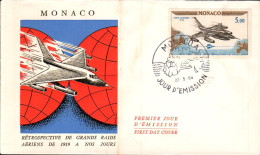 MONACO  FDC 1964 AVION CONVAIR B58 - Airplanes