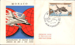 MONACO  FDC 1964 AVION CONVAIR B58 - Avions