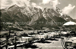 73106200 Garmisch-Partenkirchen Terrassen Restaurant St Martin Mit Alpspitze Und - Garmisch-Partenkirchen