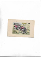 Carte Postale Ancienne Signée Automobile Minerva Braconnage Moderne - PKW