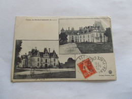 CHATEAU DE BOUILLE MENARD ( 49 Maine Et Loire ) 2 BELLES VUES GENERALE 1916 - Sonstige & Ohne Zuordnung