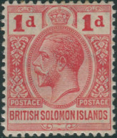 Solomon Islands 1913 SG19 1d Red KGV MLH - Solomon Islands (1978-...)
