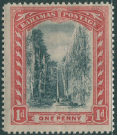 Bahamas 1901 SG75 1d Black And Red Queen's Staircase Nassau Wmk Mult Crown CA MH - Bahama's (1973-...)