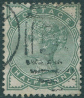 Great Britain 1880 SG164 ½d Deep Green QV FU (amd) - Other & Unclassified