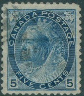 Canada 1898 SG157 5c Blue QV Figures FU - Other & Unclassified