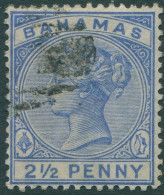 Bahamas 1884 SG52 2½d Blue QV FU - Bahama's (1973-...)