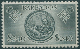 Barbados 1950 SG282 $2.40 Black Great Seal MNH - Barbades (1966-...)