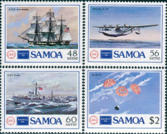 Samoa 1986 SG731-734 Ameripex Stamp Exhibition Set MNH - Samoa