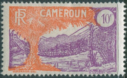 Cameroun 1925 SG103 10f Mauve And Orange Liana Suspension Bridge MH - Kameroen (1960-...)