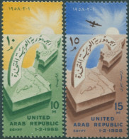 Egypt 1958 SG560-561 Birth Of UAR Set MNH - Autres & Non Classés