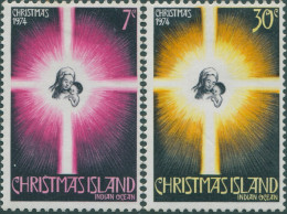 Christmas Island 1974 SG59-60 Christmas Set MLH - Christmas Island