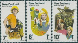 New Zealand 1976 SG1125-1127 Children Animals Health Set MNH - Otros & Sin Clasificación
