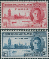 Solomon Islands 1946 SG73-74 Victory Set MNH - Salomon (Iles 1978-...)