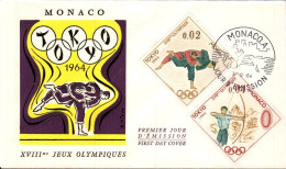 MONACO  FDC 1964 J O TOKYO - Sommer 1964: Tokio