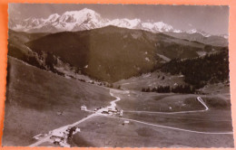 CARTE LE COL DES ARAVIS - 74 - VUE AERIENNE LE COL & LE MONT BLANC - SCAN RECTO/VERSO - 3 - Other & Unclassified