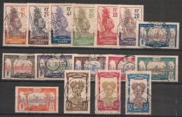 GABON - 1910 - N°YT. 33 à 48 - Série Complète - Oblitéré / Used - Gebraucht