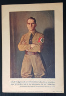 GERMANY THIRD 3rd REICH ORIGINAL RARE WILLRICH VDA MAXI CARD PRINT RULDOLF HESS - Oorlog 1939-45