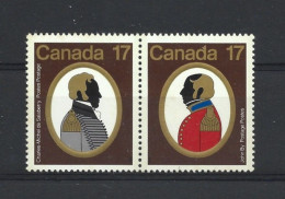 Canada 1979 Personalities Pair Y.T. 706/707 ** - Neufs