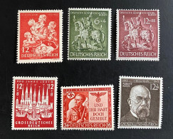 Deutsches Reich 1943/44 Mi. 859, 860 -61, 862, 863, 864  Postfrisch/** MNH - Ungebraucht