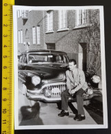 #16    Original Photo - Man  With Old Car Auto Voiture - Automobili