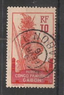 GABON - 1910 - N°YT. 37 - Guerrier 10c Rouge - Oblitéré / Used - Gebraucht
