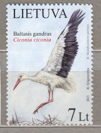 LITHUANIA 2013 Birds Stork  MNH(**) Mi 1130 #Lt847 - Lithuania