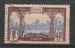 GABON - 1910 - N°YT. 42 - Libreville 40c Brun - Oblitéré / Used - Oblitérés