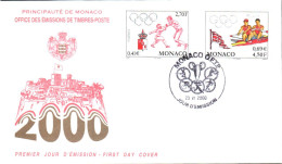 MONACO  FDC 2000 J O SYDNEY - Sommer 2000: Sydney