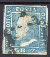 GR.2 AZZURRO CHIARO  III°TAV SASS.8  CON OTTIMI MARGINI USATO CV 220+++ - Sicily