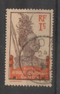 GABON - 1910-18 - N°YT. 49 - Guerrier 1c Orange - Oblitéré / Used - Used Stamps