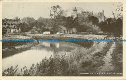 R061587 Arundel Castle And River. 1954 - World