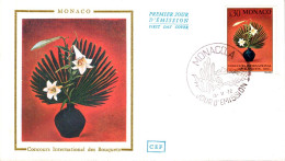 MONACO  FDC 1972 CONCOURS DE BOUQUETS - Andere & Zonder Classificatie