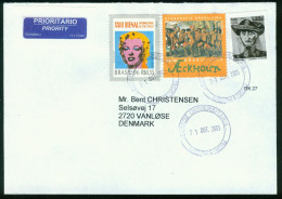 Br Brazil, Sao Paulo 2005 Cover > Denmark (MiNr 2721 "Marilyn Monroe" Andy Warhol) #bel-1055 - Cartas & Documentos