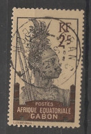 GABON - 1910-18 - N°YT. 50 - Guerrier 2c Brun - Oblitéré / Used - Gebraucht