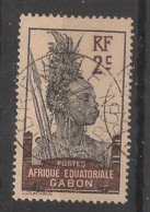 GABON - 1910-18 - N°YT. 50 - Guerrier 2c Brun - Oblitéré / Used - Used Stamps
