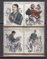 2021 Philippines Martyrdom Of Jose Rizal Politician Justice Health Microscope Complete Block Of 4 MNH - Filippijnen