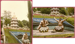 Singapore Haw Par Villa, SUMO Japan, Pagoda Buddha Statue, Tiger Balm Garden_UNC_Vintage Photo 1975's +/-Kodac CPSM_cpc - Singapour
