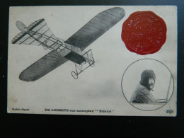 DE LESSEP'S SUR MONOPLAN BLERIOT             CACHET GRAND MEETING D'AVIATION    BAIE DE SEINE    25 AOUT 1910 - Aviateurs