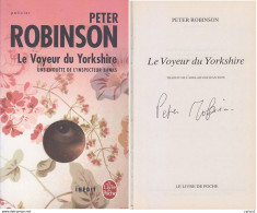 C1 Peter ROBINSON Alan Banks LE VOYEUR DU YORKSHIRE Envoi DEDICACE Signed PORT INCLUS France - Andere & Zonder Classificatie